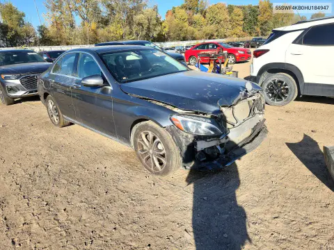 2017 Mercedes-Benz C 300 4Matic VIN 55SWF4KB0HU184947 фото 4