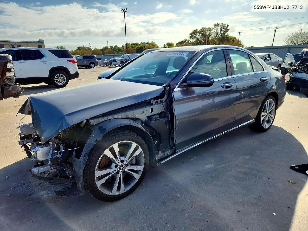 2017 Mercedes-Benz C 300 VIN 55SWF4JB8HU217713 фото 1