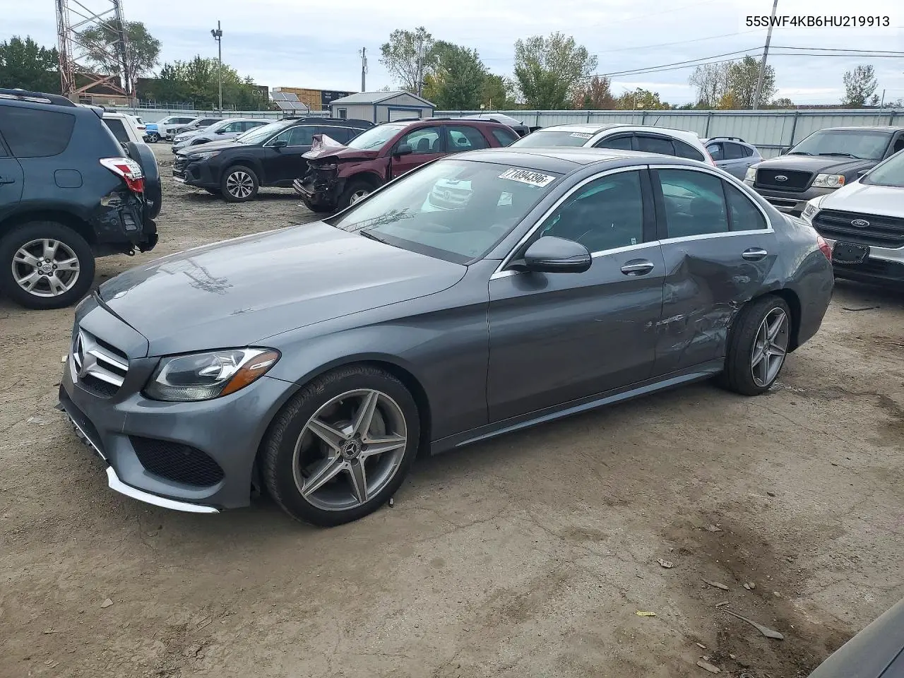 2017 Mercedes-Benz C 300 4Matic VIN 55SWF4KB6HU219913 фото 1