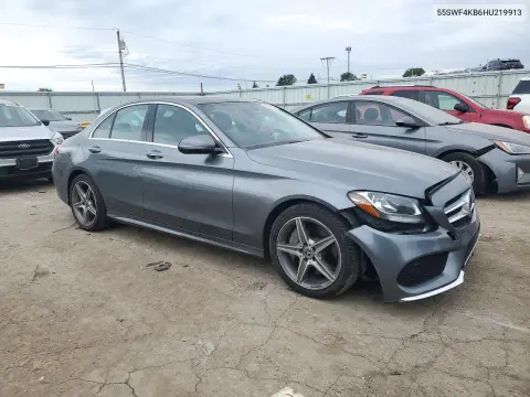 2017 Mercedes-Benz C 300 4Matic VIN 55SWF4KB6HU219913 фото 4