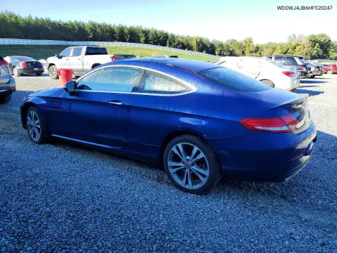 2017 Mercedes-Benz C 300 VIN WDDWJ4JB6HF520247 фото 2