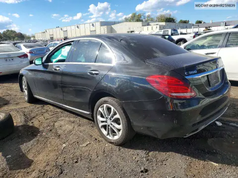 2017 Mercedes-Benz C 300 4Matic VIN WDDWF4KB9HR259839 фото 2