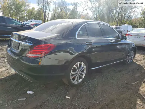 2017 Mercedes-Benz C 300 4Matic VIN WDDWF4KB9HR259839 фото 3