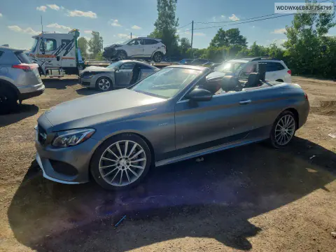 WDDWK6EB8JF754799 — 2018 Mercedes C-Klasse, Передняя часть, фото до ремонта