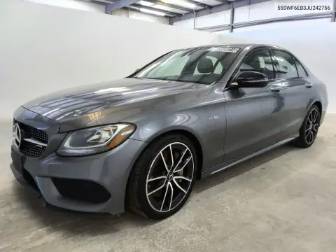 55SWF6EB3JU242756 — 2018 Mercedes C-Klasse, Механические повреждения, фото до ремонта