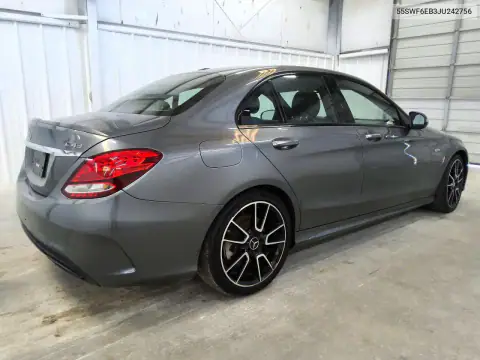 55SWF6EB3JU242756 — 2018 Mercedes C-Klasse, фото 3 с аукциона Copart 15.10.2026, Механические повреждения