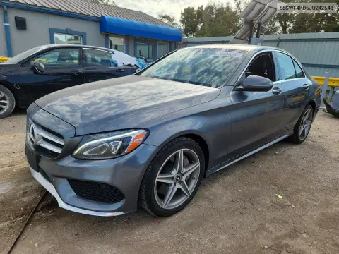 55SWF4KB6JU242548 — 2018 Mercedes C-Klasse, Сторона, фото до ремонта