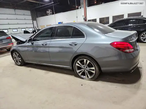 2018 Mercedes-Benz C 300 VIN 55SWF4JB6JU271307 фото 2