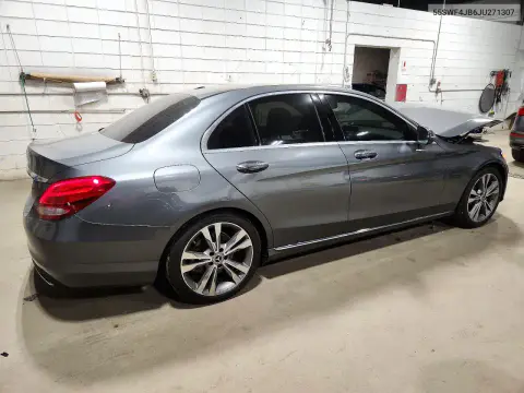 2018 Mercedes-Benz C 300 VIN 55SWF4JB6JU271307 фото 3