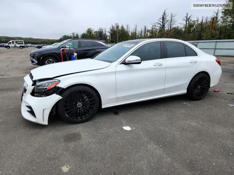 55SWF8EB7KU297983 — 2019 Mercedes C-Klasse, Подтопление, фото до ремонта