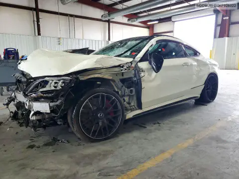 WDDWJ8HB0KF928022 — 2019 Mercedes C-Klasse, Передняя часть, фото до ремонта