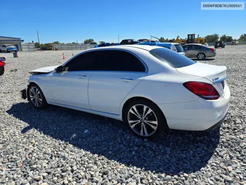2019 Mercedes-Benz C 300 VIN 55SWF8DB7KU300561 фото 2
