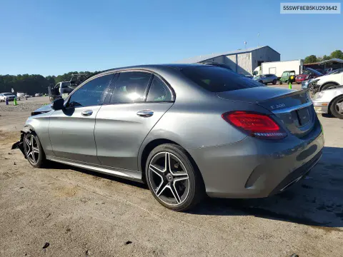 2019 Mercedes-Benz C 300 4Matic VIN 55SWF8EB5KU293642 фото 2