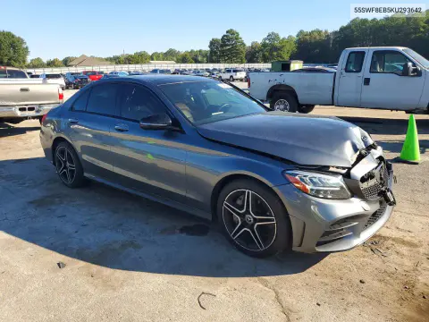 2019 Mercedes-Benz C 300 4Matic VIN 55SWF8EB5KU293642 фото 4