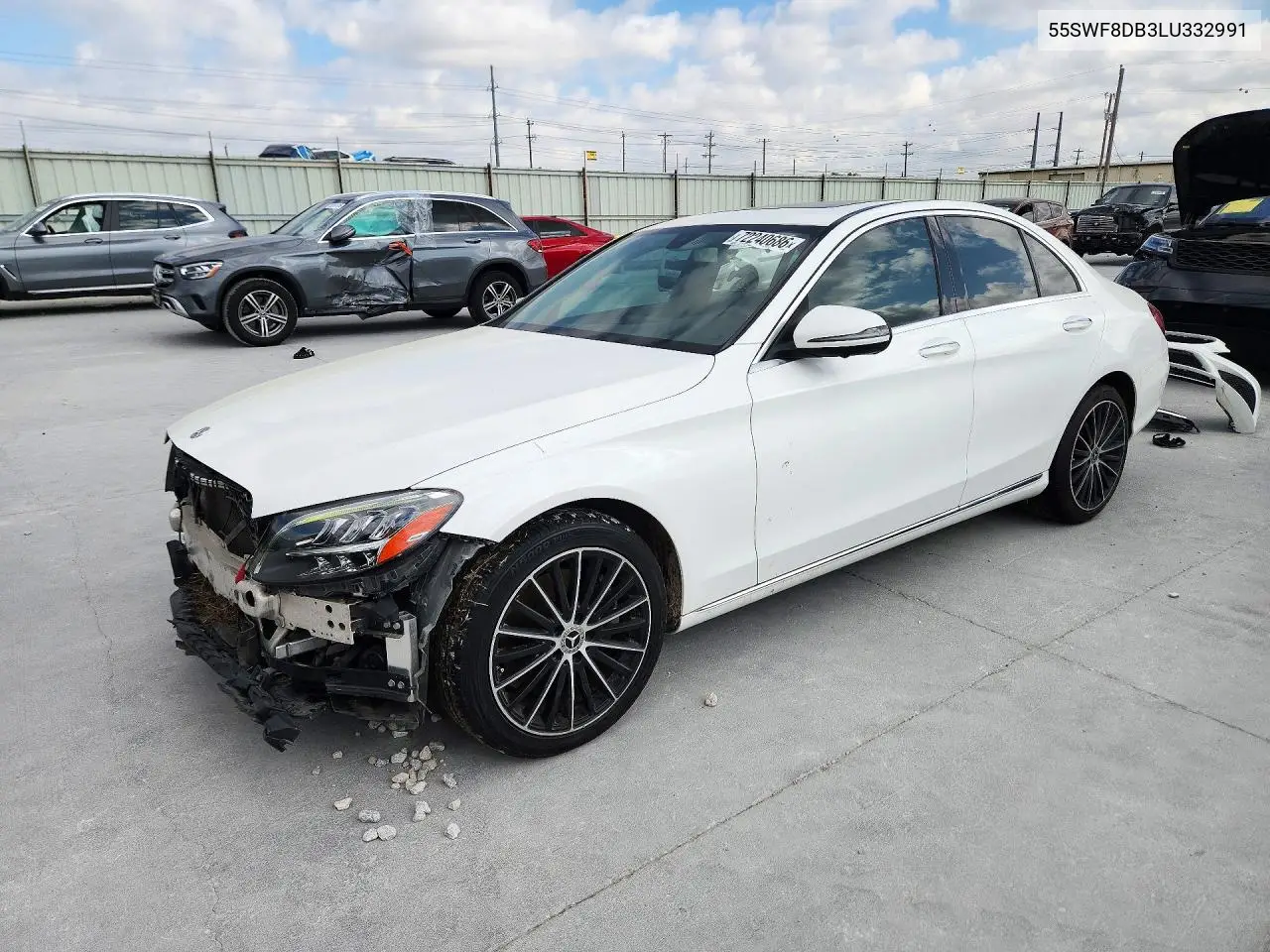 2020 Mercedes-Benz C 300 VIN 55SWF8DB3LU332991 фото 1