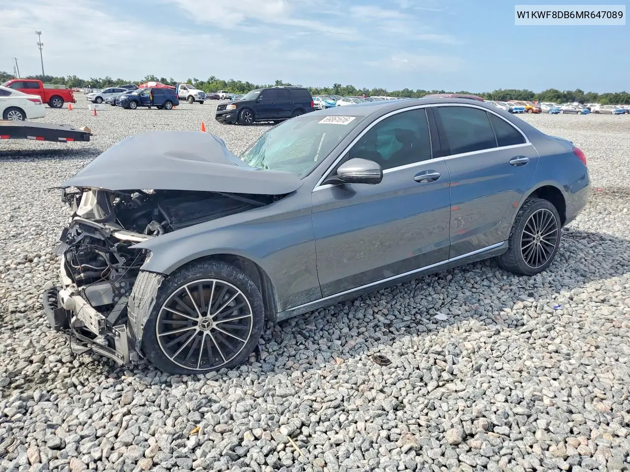 2021 Mercedes-Benz C 300 VIN W1KWF8DB6MR647089 фото 1