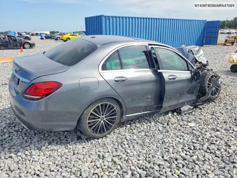 2021 Mercedes-Benz C 300 VIN W1KWF8DB6MR647089 фото 3