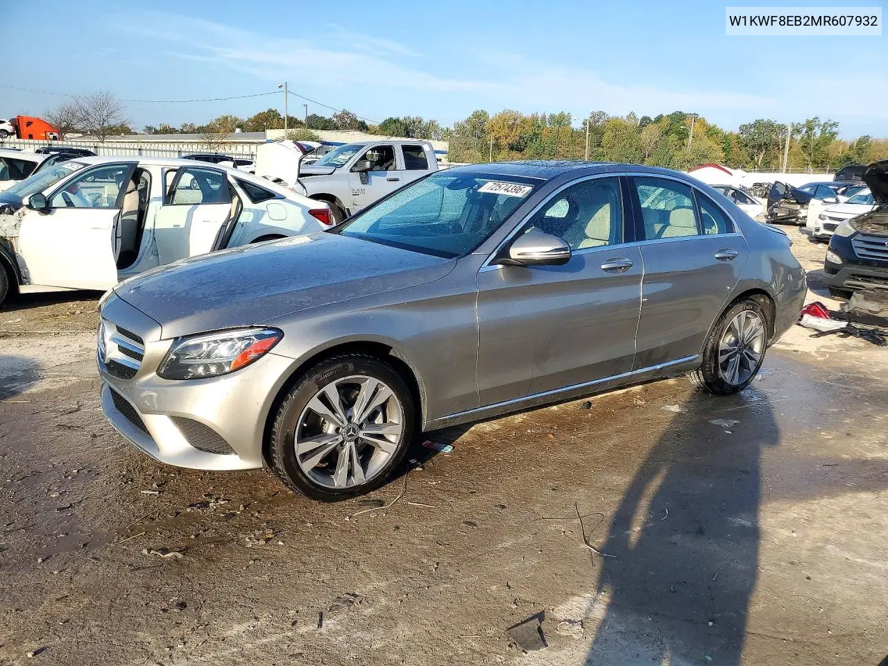 W1KWF8EB2MR607932 Mercedes C-Klasse 2021 — повреждение Задняя часть, фото до ремонта