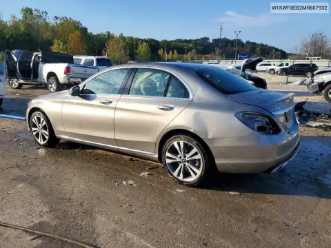 W1KWF8EB2MR607932 — 2021 Mercedes C-Klasse, фото 2 с аукциона Copart, Задняя часть