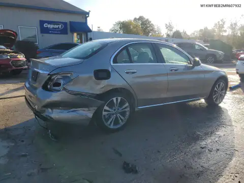 W1KWF8EB2MR607932 — 2021 Mercedes C-Klasse, фото 3 с аукциона Copart, Задняя часть