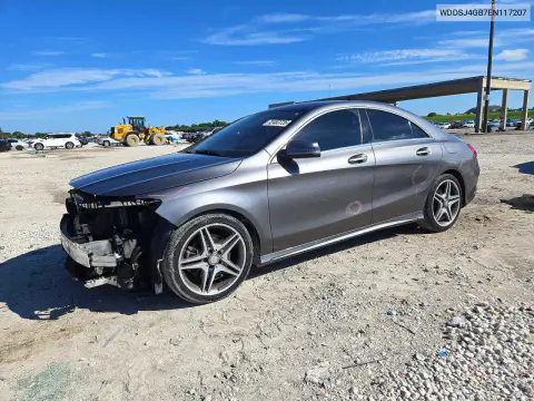 WDDSJ4GB7EN117207 — 2014 Mercedes CLA-Klasse, Передняя часть, фото до ремонта