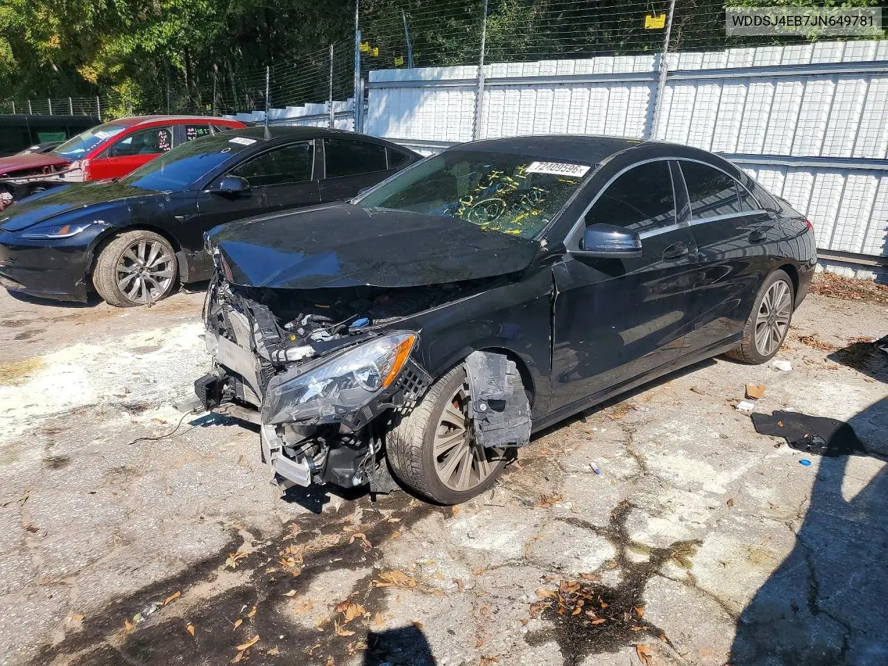 2018 Mercedes-Benz Cla 250 VIN WDDSJ4EB7JN649781 фото 1