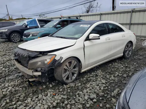 WDDSJ4GB1KN741239 — 2019 Mercedes CLA-Klasse, Подтопление, фото до ремонта