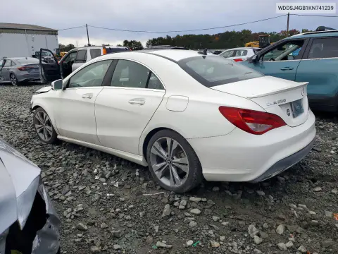 2019 Mercedes-Benz Cla VIN WDDSJ4GB1KN741239 фото 2