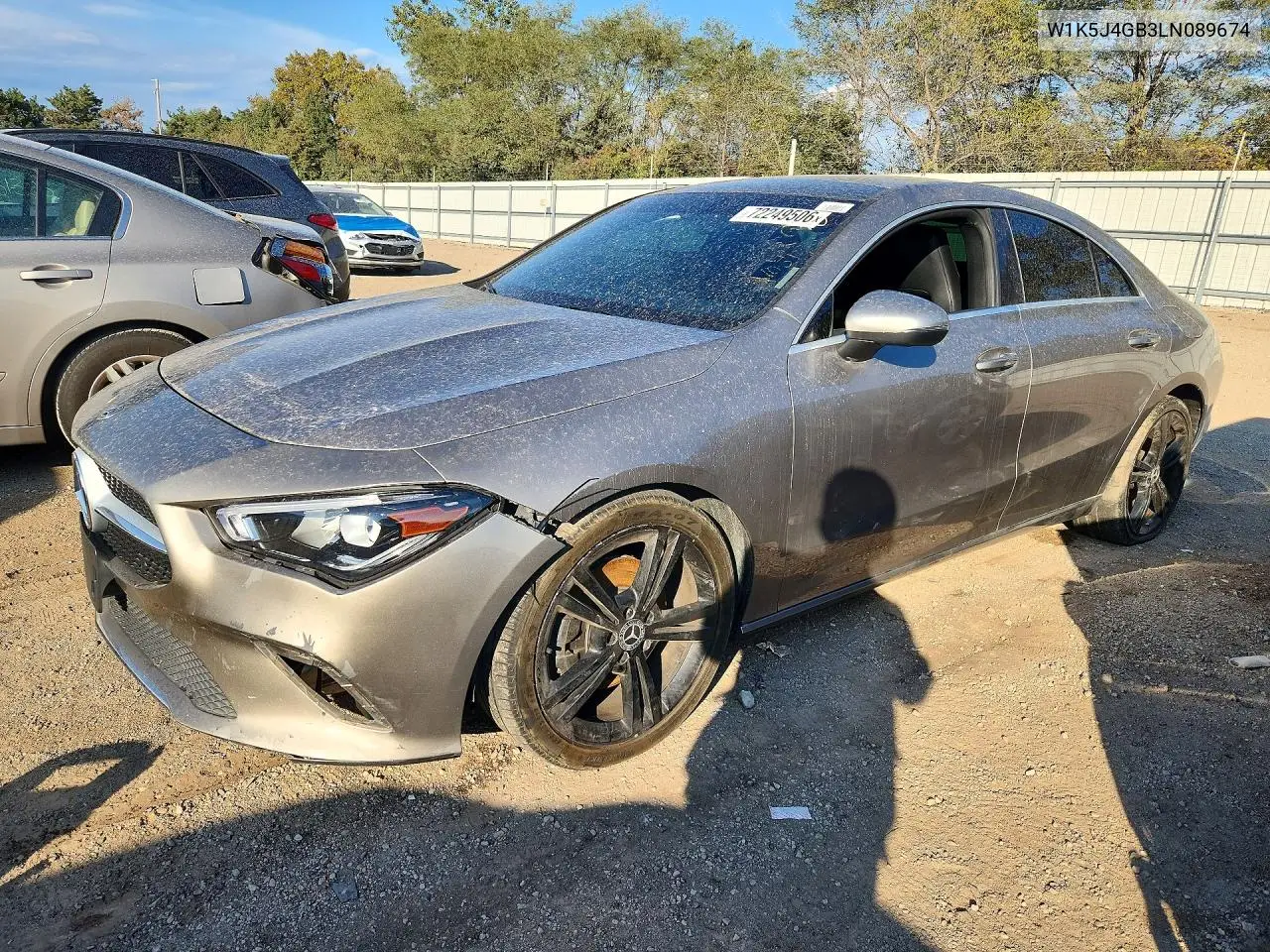 2020 Mercedes-Benz Cla 250 VIN W1K5J4GB3LN089674 фото 1