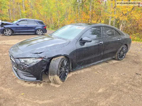 W1K5J4HB3MN242702 — 2021 Mercedes CLA-Klasse, Передняя часть, фото до ремонта