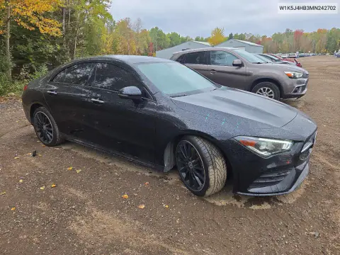 2021 Mercedes-Benz Cla 250 4Matic VIN W1K5J4HB3MN242702 фото 4