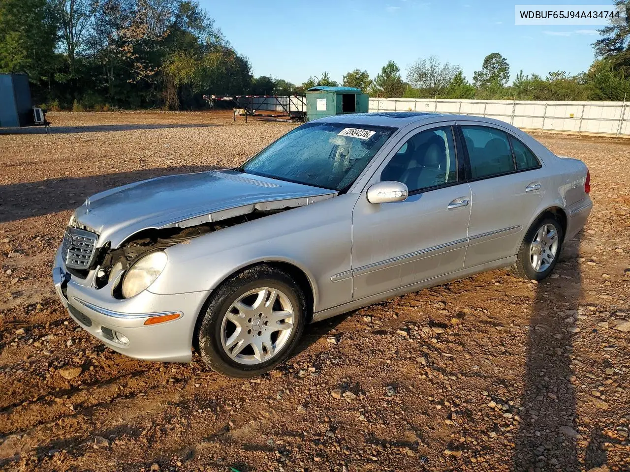 2004 Mercedes-Benz E 320 VIN WDBUF65J94A434744 фото 1