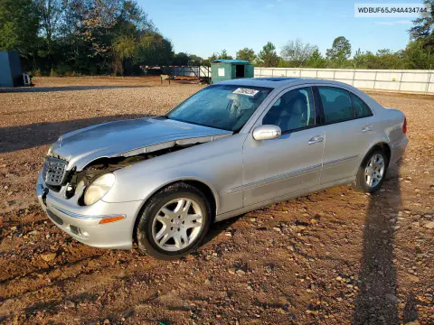 WDBUF65J94A434744 — 2004 Mercedes E-Klasse, Передняя часть, фото до ремонта