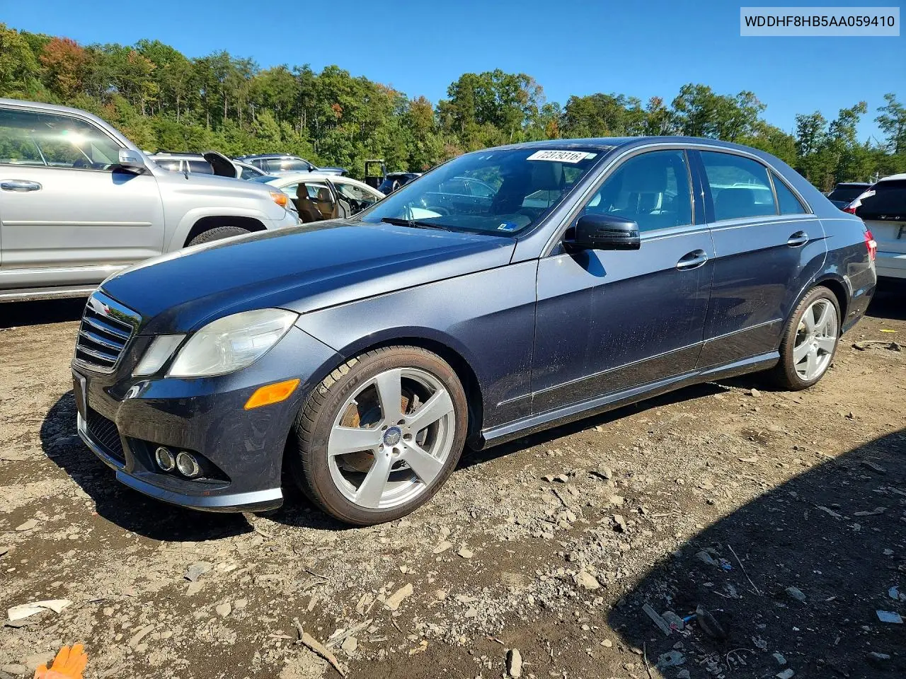 2010 Mercedes-Benz E 350 4Matic VIN WDDHF8HB5AA059410 фото 1