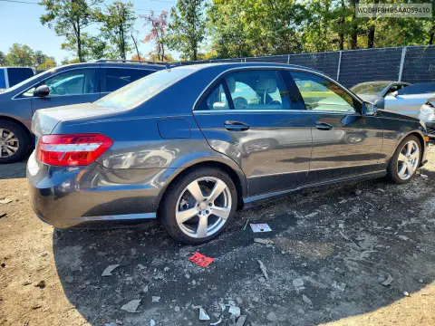 2010 Mercedes-Benz E 350 4Matic VIN WDDHF8HB5AA059410 фото 3