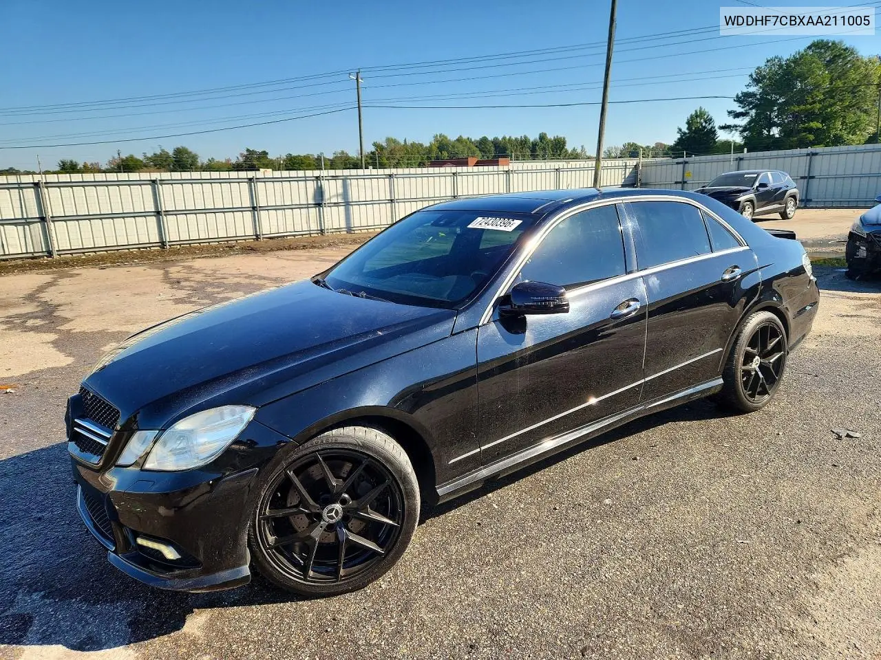 WDDHF7CBXAA211005 Mercedes E-Klasse 2010 — повреждение Задняя часть, фото до ремонта