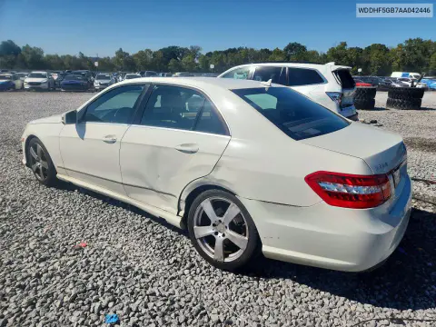 2010 Mercedes-Benz E 350 VIN WDDHF5GB7AA042446 фото 2