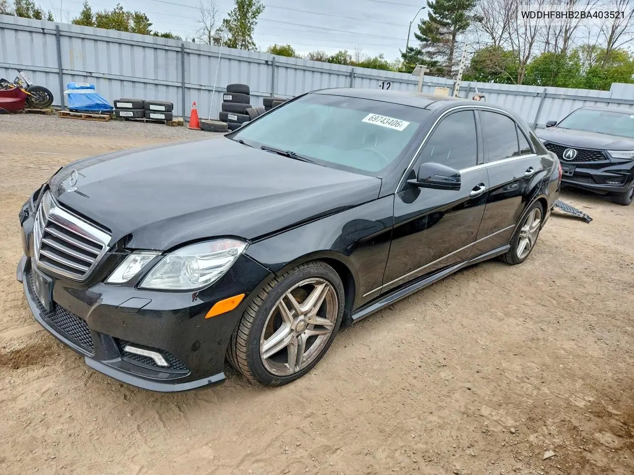 WDDHF8HB2BA403521 Mercedes E-Klasse 2011 — повреждение Передняя часть, фото до ремонта