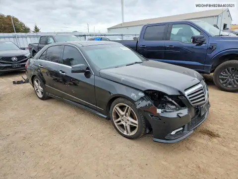 WDDHF8HB2BA403521 — 2011 Mercedes E-Klasse, фото 4 с аукциона Copart 20.10.2026, Передняя часть
