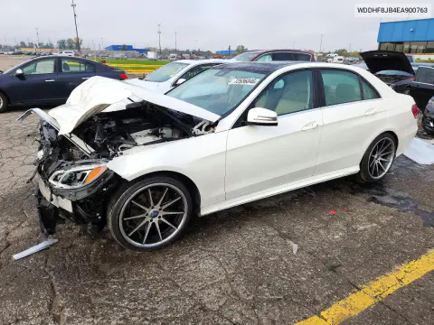 WDDHF8JB4EA900763 — 2014 Mercedes E-Klasse, Передняя часть, фото до ремонта