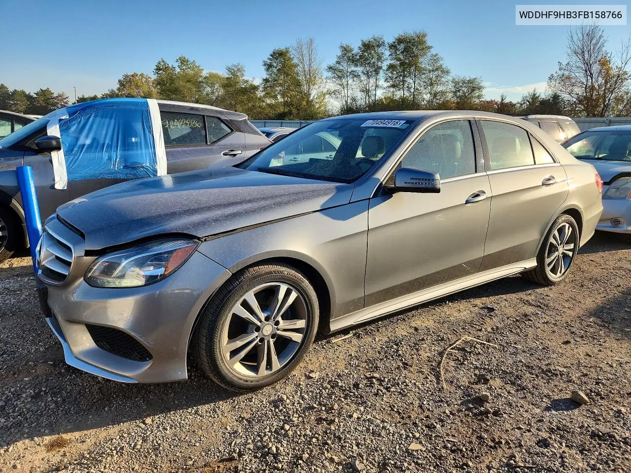 2015 Mercedes-Benz E 250 Bluetec VIN WDDHF9HB3FB158766 фото 1