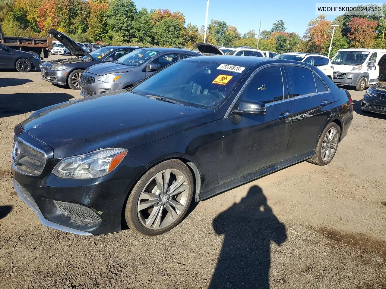 2016 Mercedes-Benz E 350 VIN WDDHF5KB0GB247553 фото 1