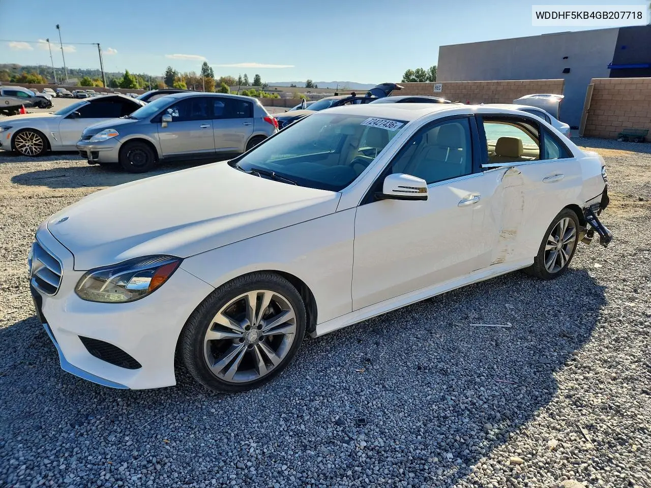 2016 Mercedes-Benz E 350 VIN WDDHF5KB4GB207718 фото 1