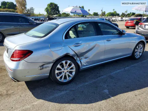 2017 Mercedes-Benz E 300 VIN WDDZF4JBXHA078357 фото 3