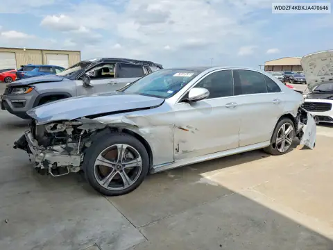 WDDZF4KBXJA470646 — 2018 Mercedes E-Klasse, Передняя часть, фото до ремонта
