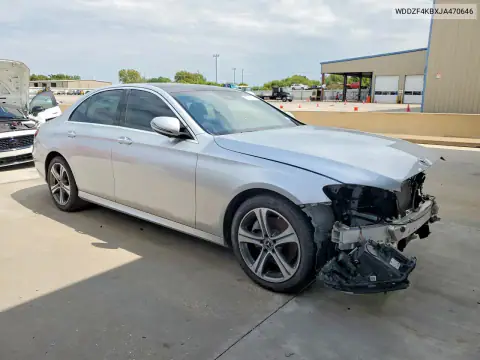 WDDZF4KBXJA470646 — 2018 Mercedes E-Klasse, фото 4 с аукциона Copart 20.10.2026, Передняя часть