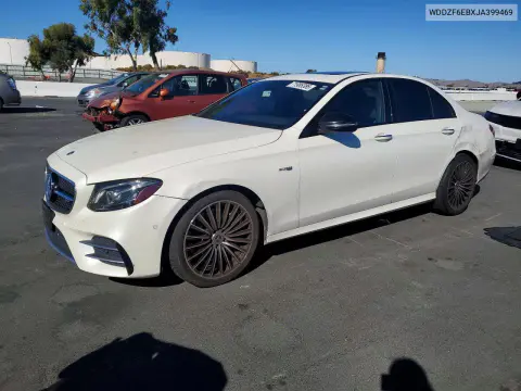 WDDZF6EBXJA399469 — 2018 Mercedes E-Klasse, Задняя часть, фото до ремонта