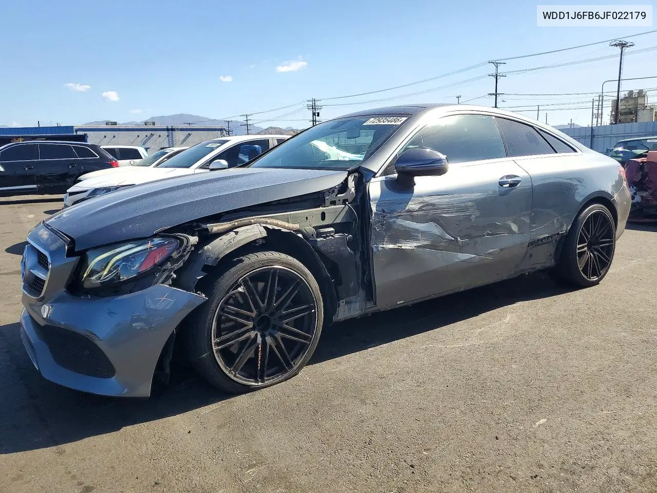 2018 Mercedes-Benz E 400 VIN WDD1J6FB6JF022179 фото 1