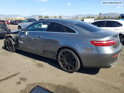 2018 Mercedes-Benz E 400 VIN WDD1J6FB6JF022179 фото 2
