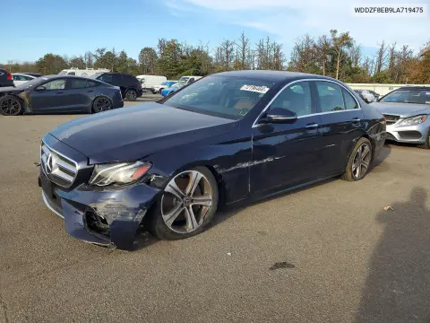 WDDZF8EB9LA719475 — 2020 Mercedes E-Klasse, Передняя часть, фото до ремонта